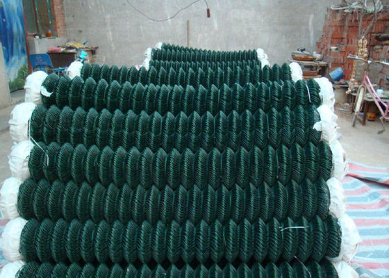 5mm Metal 4 Foot Chain Link Fence Pvc Diamond Mesh Fencing Gładka powierzchnia