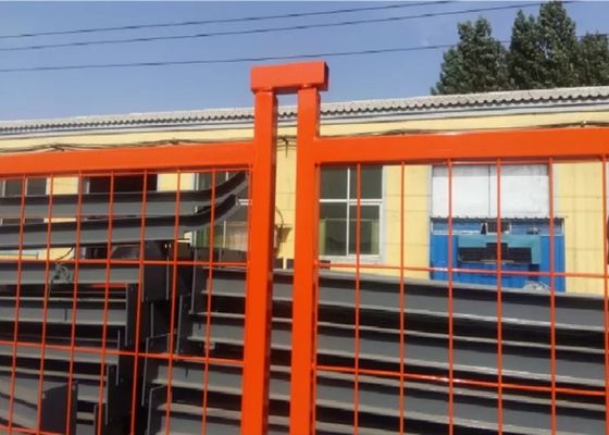 Przenośne panele ogrodzeniowe o średnicy 3,5 mm, tymczasowe metalowe ogrodzenie poddane obróbce cieplnej